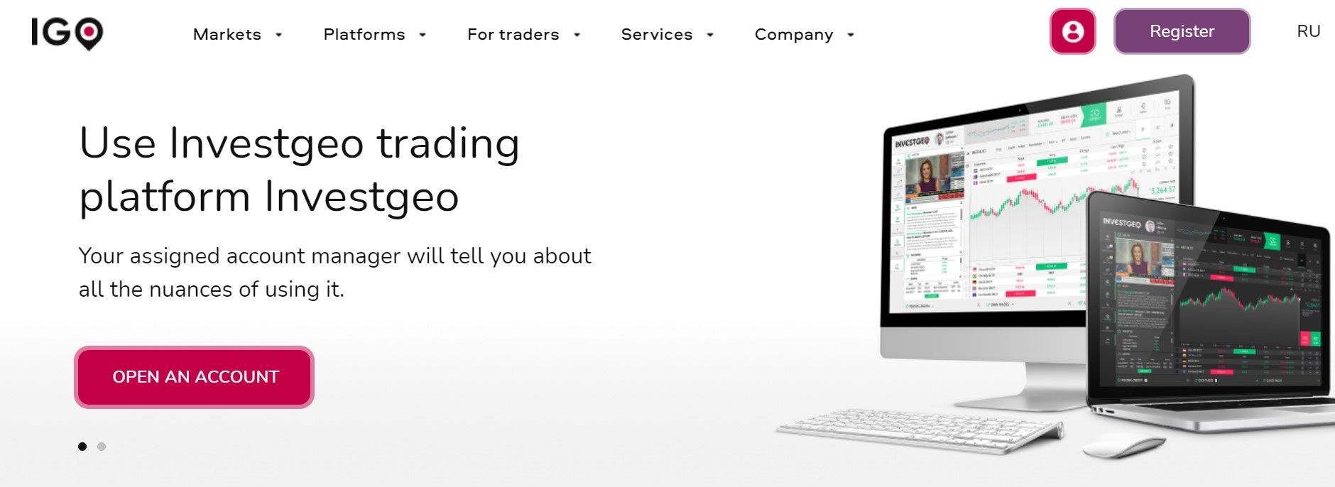 Investgeo website