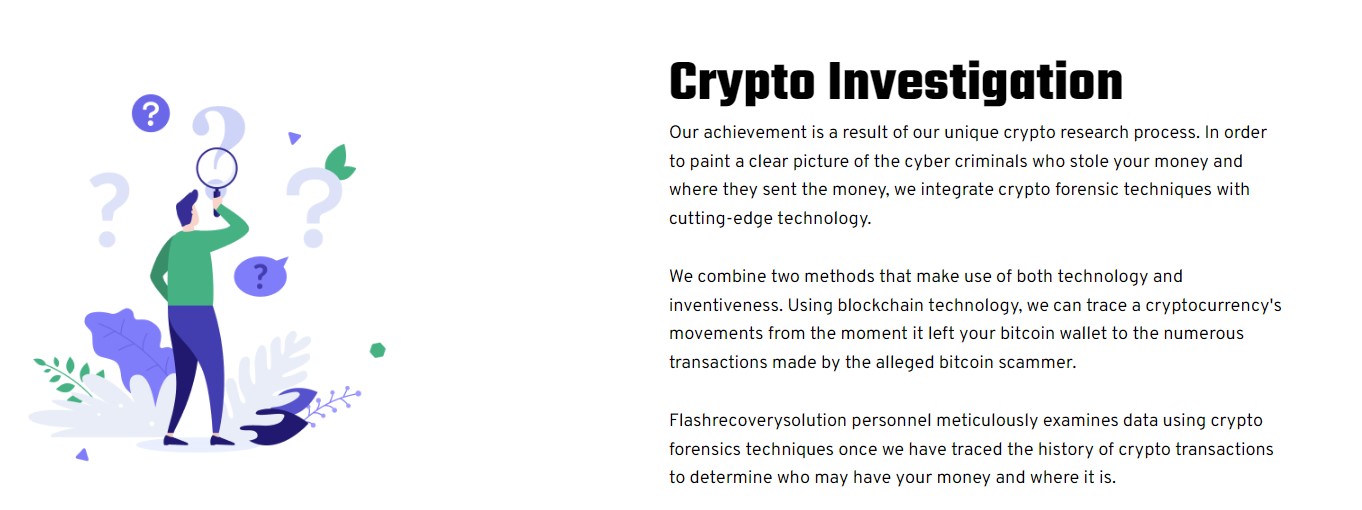 flashrecoverysolution crypto investigation